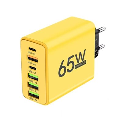 ładowarka sieciowa USB+PD  65W