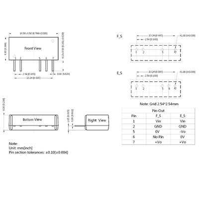 F0505S-1wr2  DC/DC 1W przetwornica