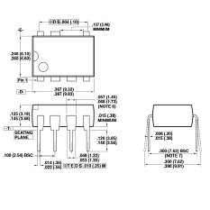 LNK305 PN AC/DC converter DIP08