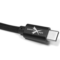 Kabel silikonowy USBc/USB do telefonu czarny
