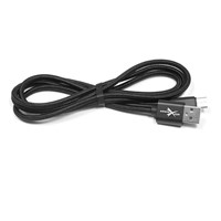 USB - USB C, plecionka czarna - 120 cm