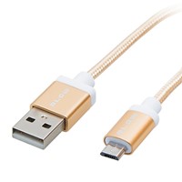 Przyłącze USB A - micro , 1m, złote
