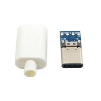USB C3.1 wtyk na kabel, biały