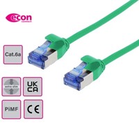Patch cable U/FTP Cat.6a extra slim  0,25m-GN